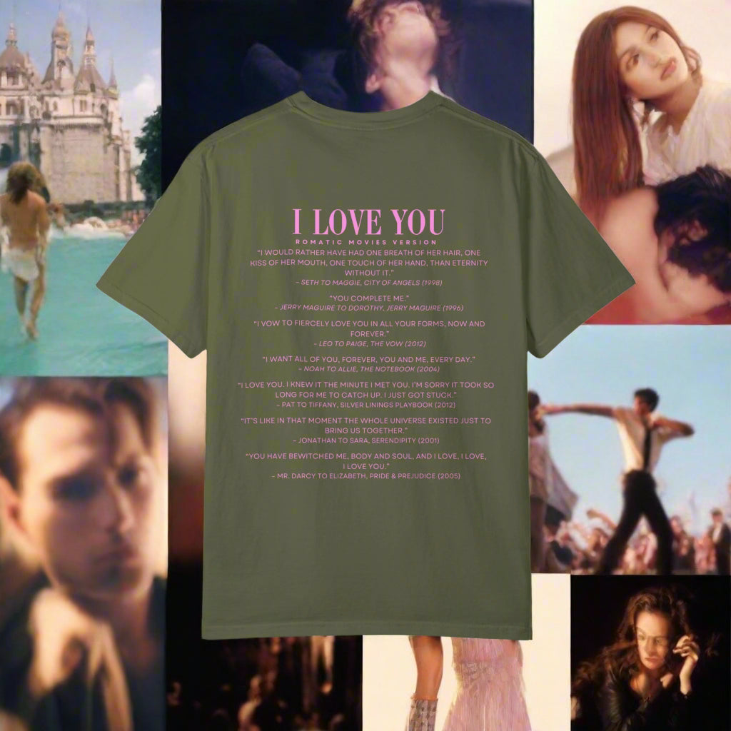 I Love You Quotes in Movies shirt